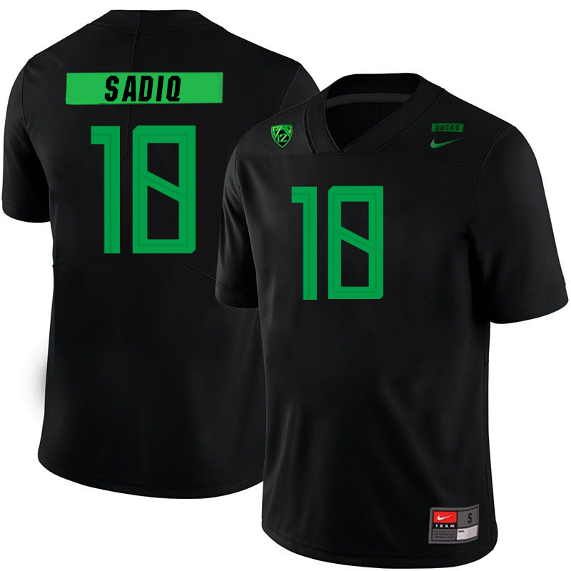 Men #18 Kenyon Sadiq Oregon Ducks College Football Jerseys Stitched Sale-Black - Click Image to Close